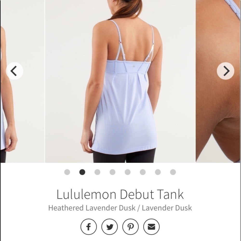 Lululemon Debut Tank, sz 4, lavender - Picture 3 of 7